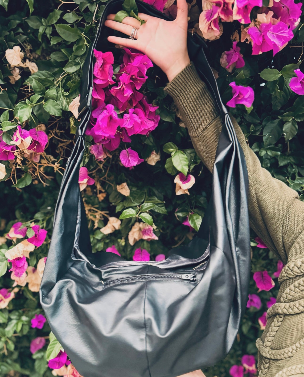 PREORDER: Bestie Crossbody in Black Pinatex (Limited Run)