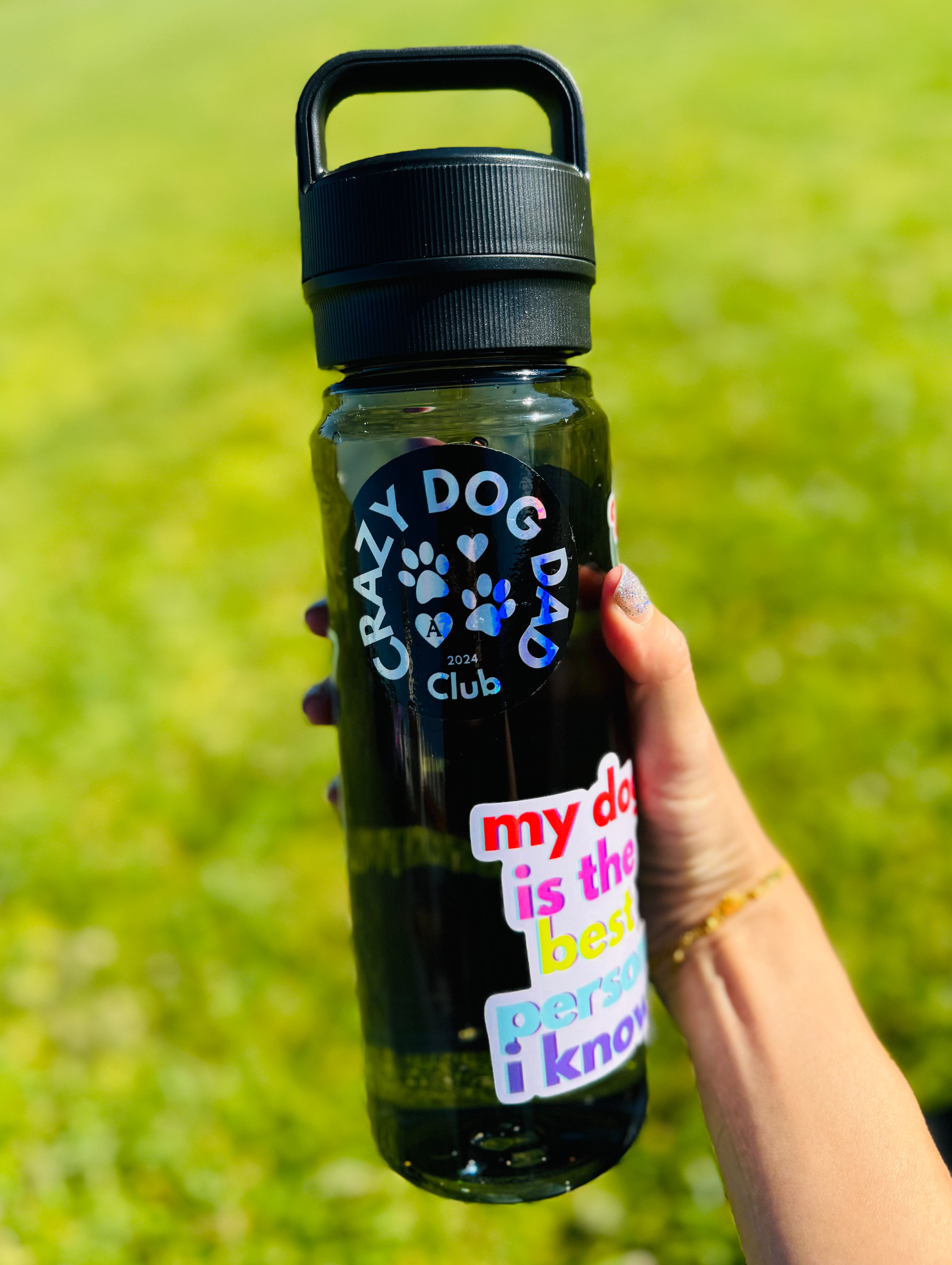 Crazy Dog Dad Club STICKER