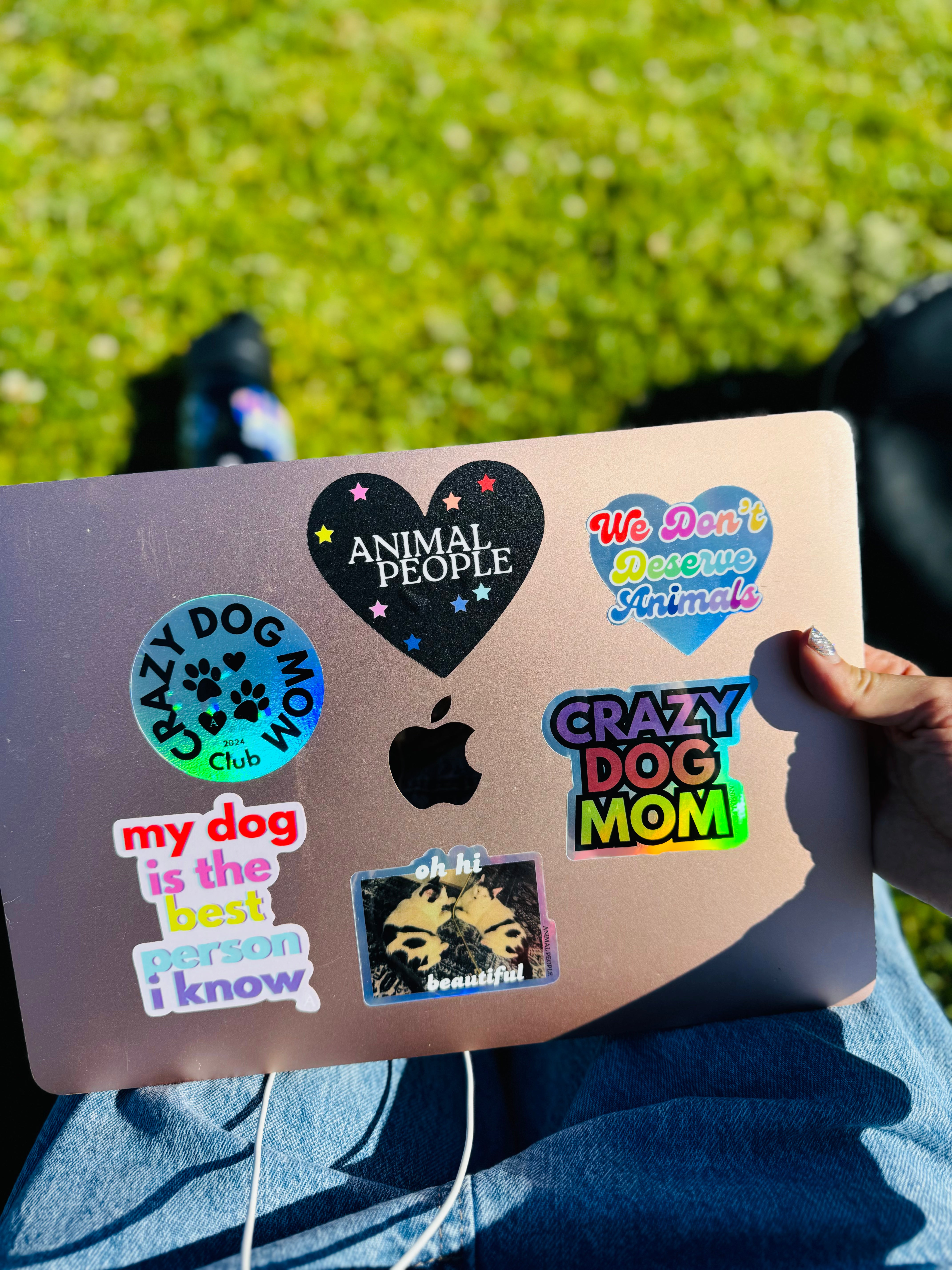 Crazy Dog Mom Club STICKER