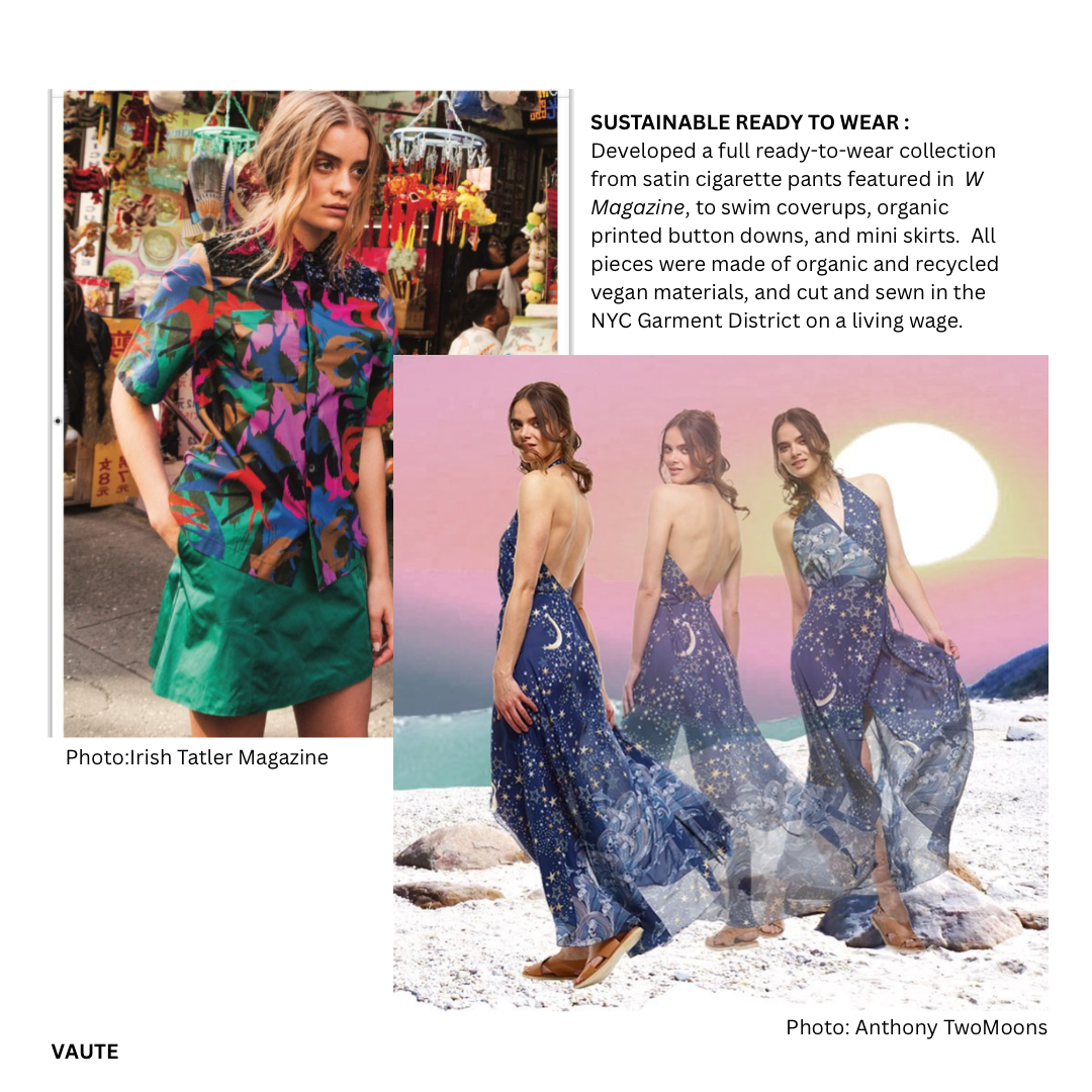 Sustainable Ready to Wear designed by Leanne Mai-ly Hilgart for VAUTE