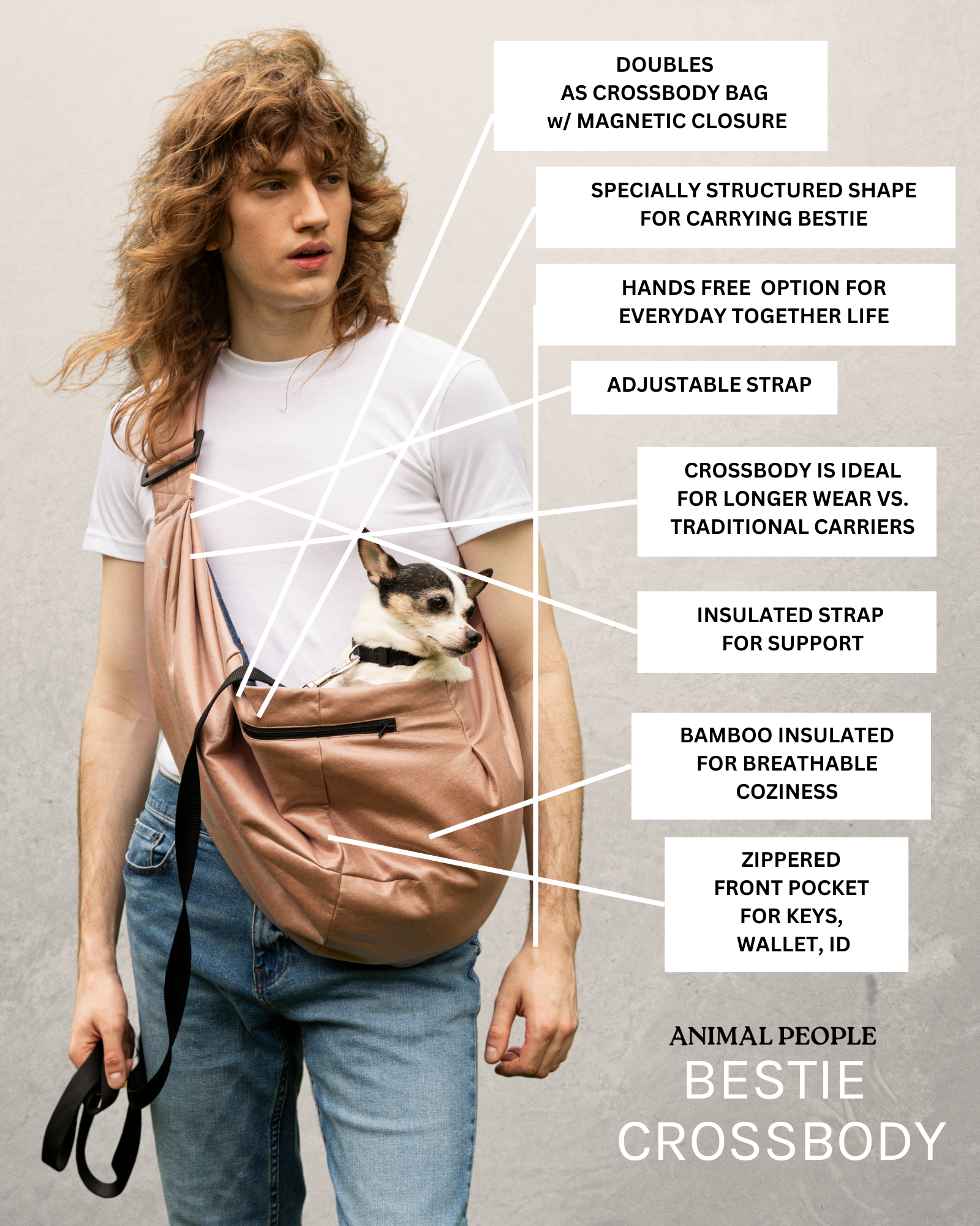 PREORDER: Bestie Crossbody in Waterproof Organic Camel